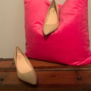 Cole Hann cream kitten heels Nike air soles